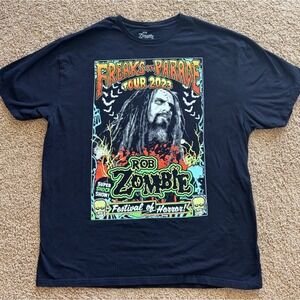 Rob Zombie 2023 Freaks on Parade Concert Tour Graphic Tee Shirt Adult XXL 2XL